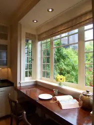 Дизайн окна на кухне в квартире оформление
