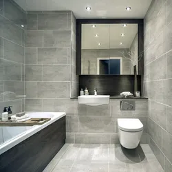 Modern Bathroom Interior With Porcelain Stoneware