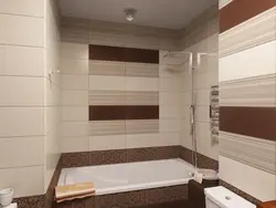 Bathroom design in brown and beige tones