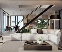 Living Room Interior In Modern Style