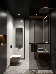 Bathroom interior with toilet