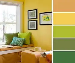 Сочетание зеленого в интерьере гостиной фото