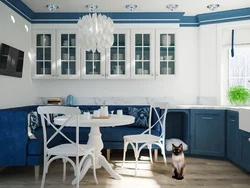 Kitchen Interior In Blue Style