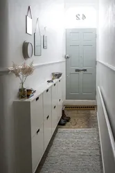 Design of a long narrow hallway in a modern style