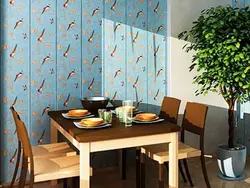 PVC wall decoration in the kitchen photo