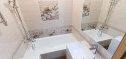 Панельді үйлердегі ванна бөлмелерін плиткамен аяқтау фотосы