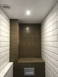 Фото отделка в панельных домах ванной комнаты плиткой