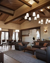 Photo Of A Wooden Living Room