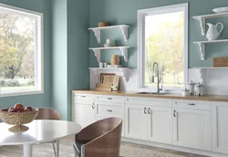 Paint the kitchen with your own hands color combination photo