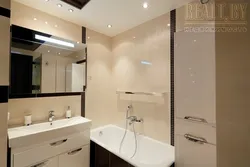 White bathroom design in Khrushchev