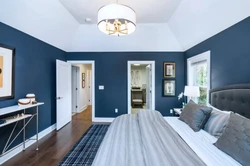 Blue gray bedroom design