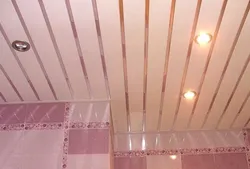 Photo Bathroom Design Plastic Ceiling