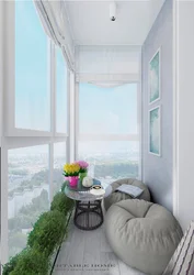 Дизайн лоджии с панорамными окнами фото