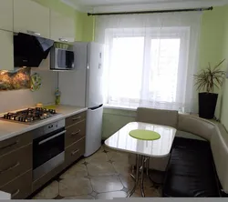 Дизайн кухни в двухкомнатной квартире панельного дома 9 кв