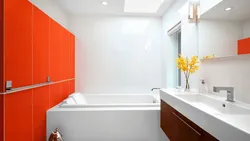 Апельсинмен ванна бөлмесінің интерьері