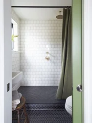 Small bathroom design with tray