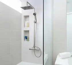 Bathroom with cabin design photo