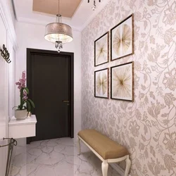 What wallpaper to glue in the hallway photo