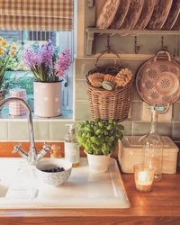 Cozy kitchen with your own hands photo