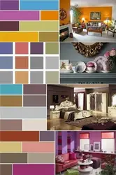 Color compatibility chart in the kitchen interior