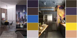 Color compatibility chart in the kitchen interior