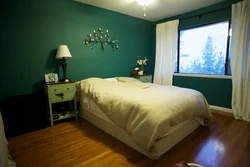 Photo of bedrooms in light green colors