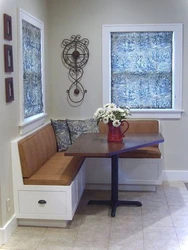 Design of upholstered furniture in the kitchen