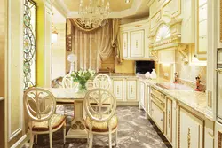Photo Of Golden Kitchen