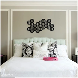Wall Decor Above The Bed In The Bedroom Photo