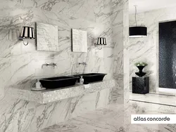 Light marble bathroom design