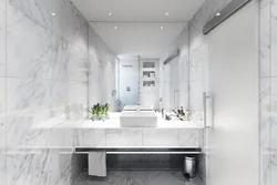 Light marble bathroom design