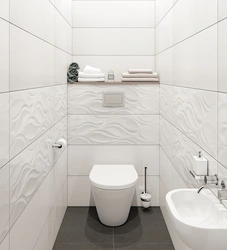 Bathtub finishing with white tiles photo