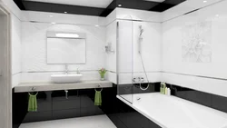 Bathtub finishing with white tiles photo