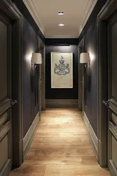 Apartment Hallway Design In Dark Colors