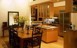 Kitchen dining room design in apartment