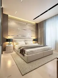 Bedroom in modern style design photo 19 sq.m.