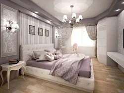 Bedroom in modern style design photo 19 sq.m.