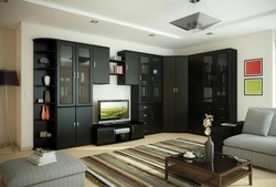 Photo Of Beautiful Cabinets In The Living Room