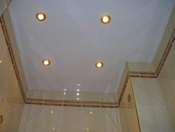 Photos of suspended ceilings in the bathroom