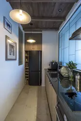 Светлый коридор и кухня фото