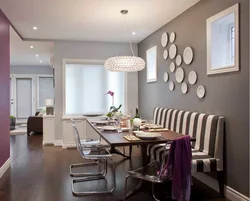 Dining area in the kitchen design photo