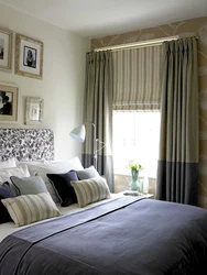 How to decorate a window in a bedroom design photo