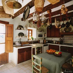Кухня в стиле кантри в квартире фото