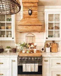 Country style kitchen in apartment photo