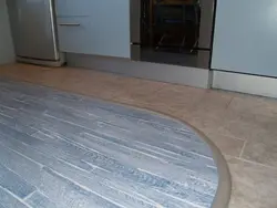 Ламинат и плитка на кухне фото комбинированный пол