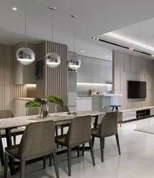 Lighting In The Interior Of The Kitchen Living Room Photo