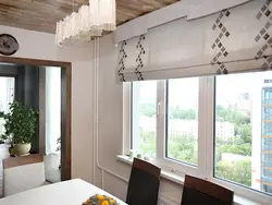 Modern Roman blinds for the kitchen photo