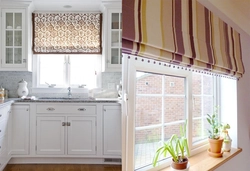Modern Roman blinds for the kitchen photo
