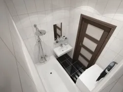 Hamam və tualetin dizaynı ayrıca mənzildə fotoşəkil
