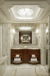Bathroom interior ceiling